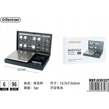 Kuchyňská váha Přesná digitální váha pro vážení šperků s podsvícením