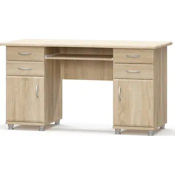 Psací stůl pracovní stůl CRUBE 2, dub Sonoma