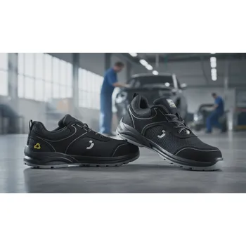 Pracovní obuv SAFETY JOGGER Polobotky ECOCADOR S1P ESD, SR, FO Velikost 45 (UK-10) černá
