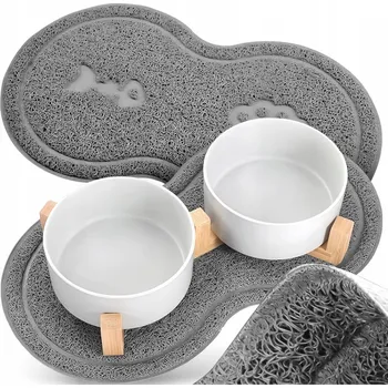 Miska pro psa Podložka pod misku silikonová podložka Reverse šedá 0 l