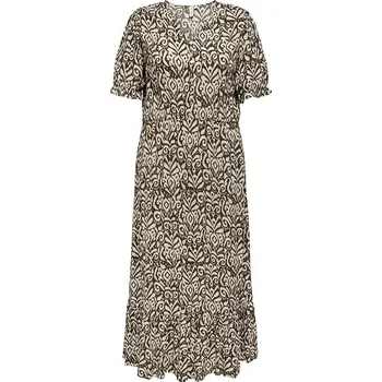 Dámská móda Šaty ONLY Braun/ Creme 5411501 52