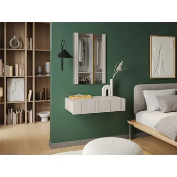 Toaletní stolek Toaletní stolek se zrcadlem KERENS - béžový