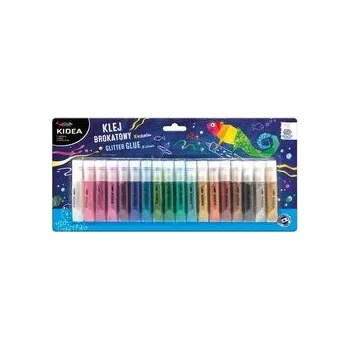 Dětské zboží Klej brokatowy 18 kolorów 6ml KIDEA