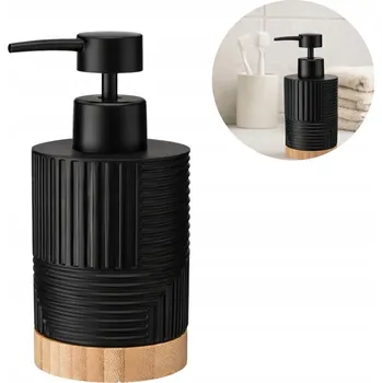 Ruční stojatý dávkovač mýdla Galicja 300 ml béžový, černý