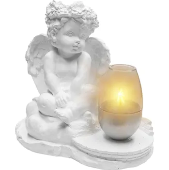 Smuteční dekorace HŘBITOVNÍ SVÍČKA na SÁDROVÝ HROB FIGURKA NÁHROBNÍ SOLÁRNÍ LAMPA Podstavec na hřbitov