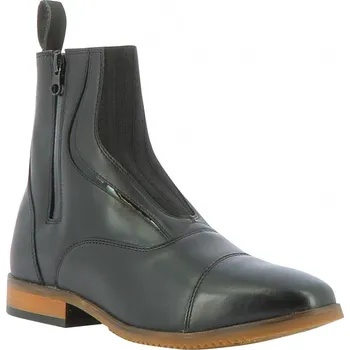 Jezdecká obuv EQUITHÈME Pérka kožená Wavy Equithème, pro dospělé, černá 41