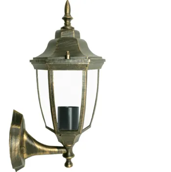 Venkovní osvětlení ACA Lighting Venkovní nástěnná lucerna HI6171GB max. 60W/E27/IP45, Gold-black