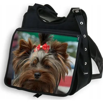 Kabelka TAŠKA S KLOPOU VELKÁ A4 MOTIV PES ŠKOLNÍ PROSTORNÁ YORK