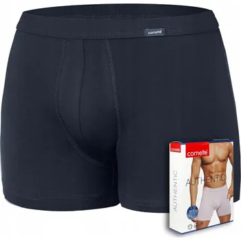 Pánské spodní prádlo Boxerky CORNETTE grafit XXL – AUTHENTIC MINI, bavlna