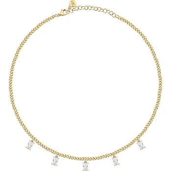 Šperk Elegantní pozlacený náhrdelník s přívěsky Baguette SAVP01 Morellato