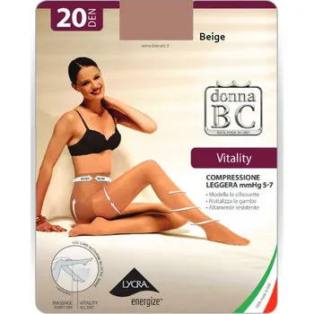 Dámské punčochy Punčocháče hladké Donna BC 20 DEN béžové 2;beige, velikost 2