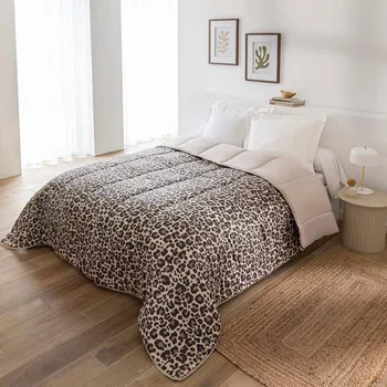 přikrývka Blancheporte Přikrývka z mikrovlákna s leopardím vzorem 200g/m2 Velikost: 200x200 cm