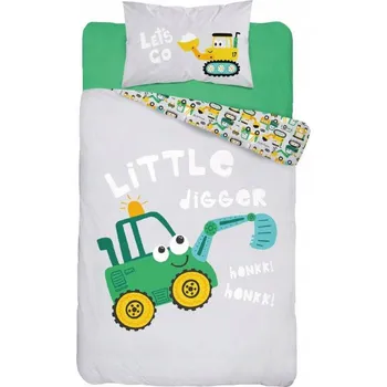 Povlečení Sada povlečení Detexpol 90 x 120 cm zelená