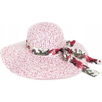 Klobouk Szaleo slaměný klobouk růžový univerzální velikost