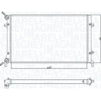 Chladič motoru Chladič, chlazení motoru MAGNETI MARELLI 350213166900