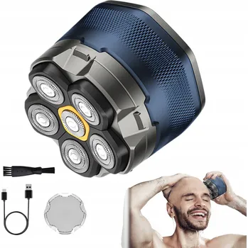 Holicí strojek HOLICÍ STROJEK NA HOLENÍ HLAVY OBLIČEJE BRADY ELEKTRICKÝ LCD ZASTŘIHOVAČ