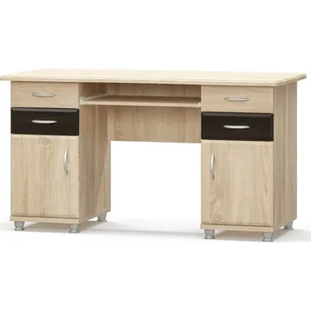 Psací stůl Pracovní stůl CRUBE 2, dub Sonoma / wenge