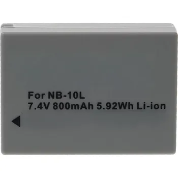 Akumulátor baterie pro Canon NB-10L 800mAh 7.4V Li-Ion