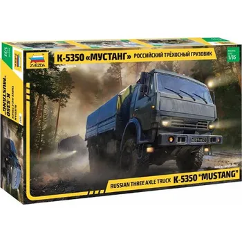 Plastikový model Russian three axle truck K-5350 MUSTANG (1:35)