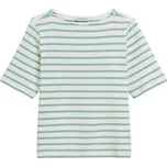 Tričko Marc O'Polo Weiß/ Türkis 9995607 S