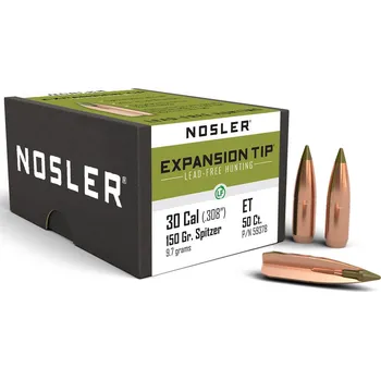 Příslušenství pro sportovní střelbu Monolitické Střely Nosler E-Tip .30 cal, dia .308, 150grs
