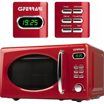 Mikrovlnná trouba Mikrovlnná trouba G3Ferrari červená 20 l 700 W s grilem