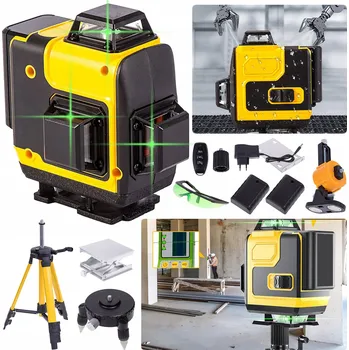 Měřící laser LASEROVÁ VODVÁHA 4D 16 LINIOVÁ KŘÍŽOVÁ 360° LASER SADA SE STATIVEM