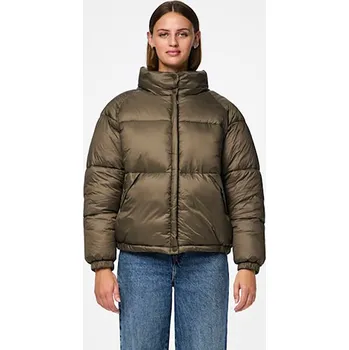 Dámská vesta Bunda Pieces Dunkelbraun 5344176 S