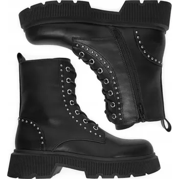 Dámské kozačky Deezee kotníkové boty dámské černé HX24026-1