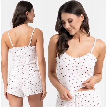 Dámské pyžamo Moraj dámské pyžamo polyester bílé velikost S