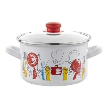 SMALTOVANÝ HRNEC 22CM PEPITO