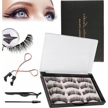 Umělé řasy UMĚLÉ ŘASY BLACK MAGNETIC MAGNETICKÉ PŘIROZENÝ EFEKT 12 KUSŮ + PINZETA