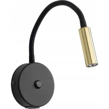 Nástěnné svítidlo TK-Lighting LAGOS BLACK/GOLD KINKIET 1 USB černo-zlatá nástěnná lampa