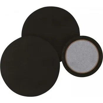 Textilie Malířské plátno na rámu - kulaté - černé - 50 cm - 280g/m2 - 17408