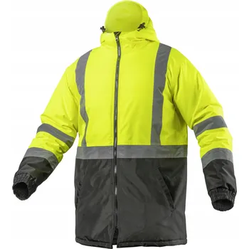 pracovní bunda LEDA výstražná bunda parka zateplená žlutá M