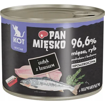 Krmivo pro kočku Pan Mięsko vlhké krmivo pro koťata, krůta s lososem, 200g