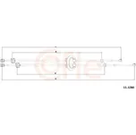 Tažné lanko, ruční převodovka COFLE 92.11.3280