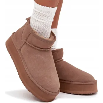 Dámská zimní obuv VINCEZA dámské sněhule 97962 BEŻOWY SKÓRA velikost 37