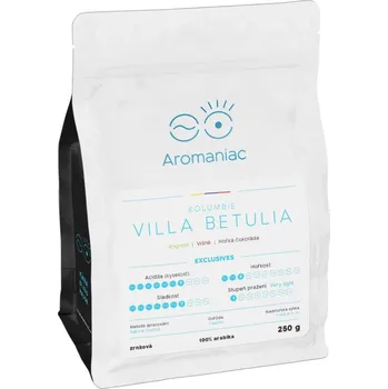 Káva Aromaniac Kolumbie Villa Betulia zrnková, 250 g