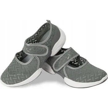 Dámské baleríny Dámské baleríny se zapínáním na na suchý zip, tenisky šedé, velikost 38