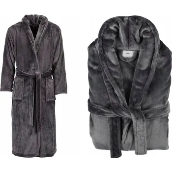 Pánský župan Lerum pánský župan asphalt dlouhý velikost L/XL