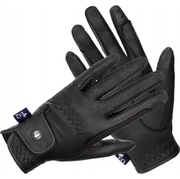Jezdecké rukavice Jezdecké rukavice Equestrian queen černé, vel. XL
