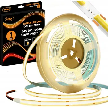 LED páska BERGE LED pásek COB Neon 24V - 480D - 9W/m - IP20 - 1m - 990lm - teplá barva TB-50M-24V-450W-WW