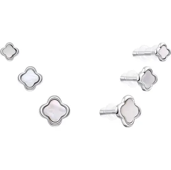 Náušnice Stříbrná sada půvabných náušnic pecky E0004636 (3 páry náušnic) Moiss