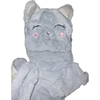 Rukavice Teplé rukavice bez prstů kočka kotě šedé