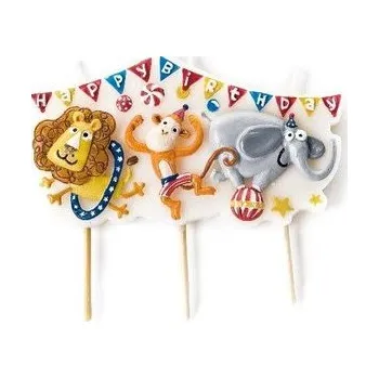 Dortová svíčka Narazonivé svíčky veselý cirkus - Ibili
