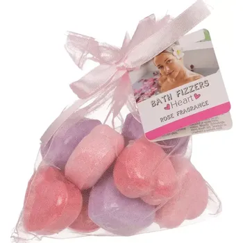 Koupelová sůl Šumivá srdíčka do koupele