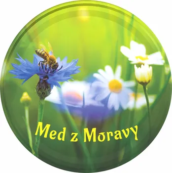Víčko na zavařovací sklenici Včelí školka Víčko TO 82 med z Moravy