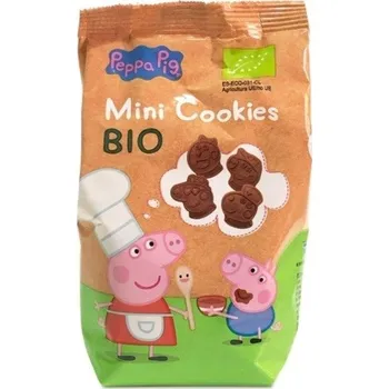 MINI KAKAOVÉ SUŠENKY PRO DĚTI prasátko Pepa BIO ORGANICKÉ 100g