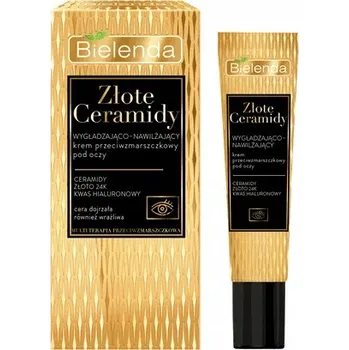 Pleťový krém Bielenda Oční krém Zlaté Ceramidy Proti vráskám Vyhlazující 15 ml